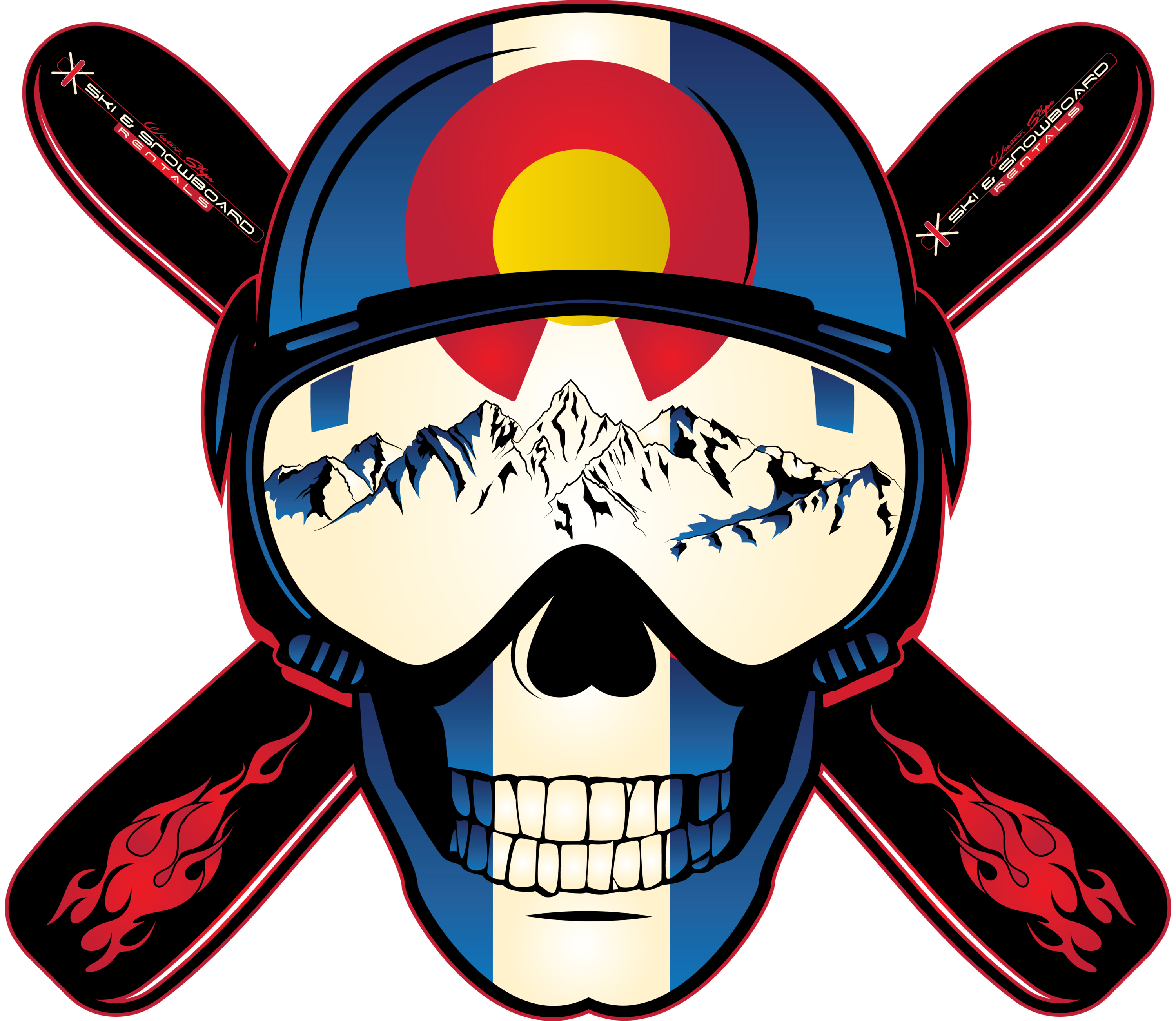 FREE Colorado Ski SKull Sticke...